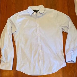 Beverly Hills Polo Club Blue Dress Shirt Classic Design